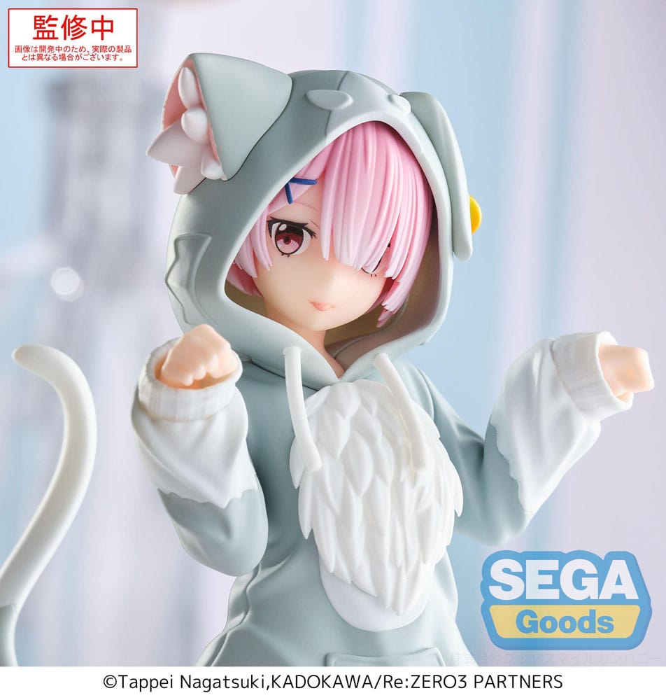 Re:Zero Starting Life in Another World Yumemirize PVC Statue Ram Mofumofu Package 11 cm
